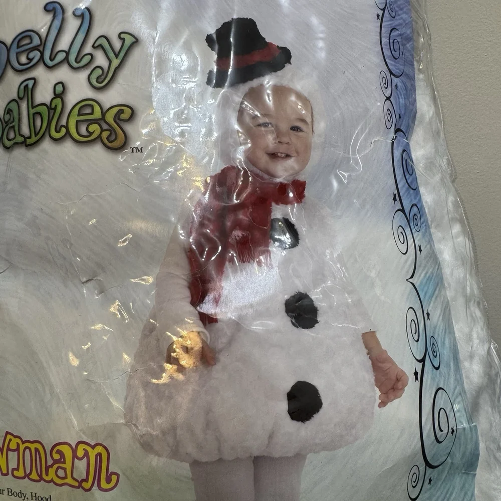 Belly Babies Snowman Plush Costume Child Toddler 18-24 Months Unisex Halloween